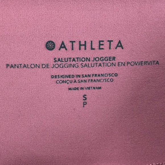 Athleta Women's Salutation Jogger in Light Pink size SP comfortable soft pockets - Picture 6 of 16